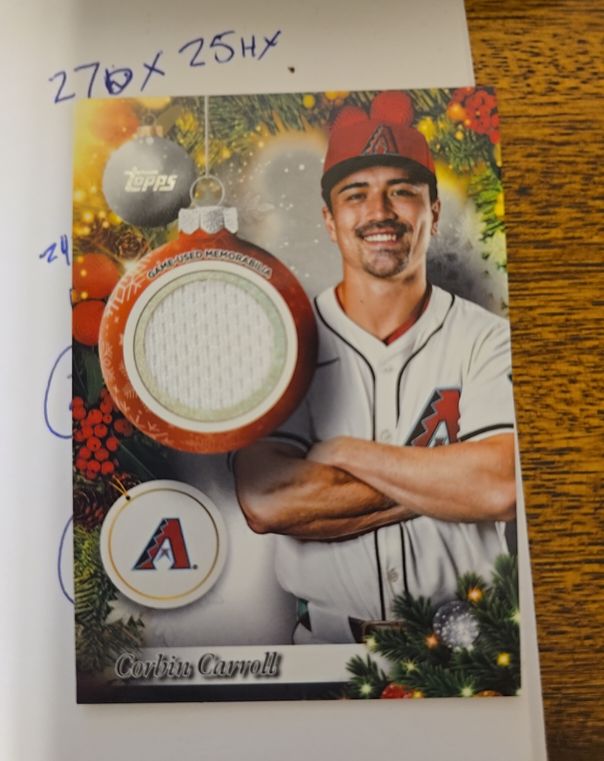 2025 Topps Holiday #PR-CC Corbin Carroll — front