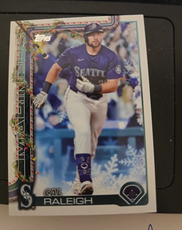 2025 Topps Holiday #H54 Cal Raleigh — front