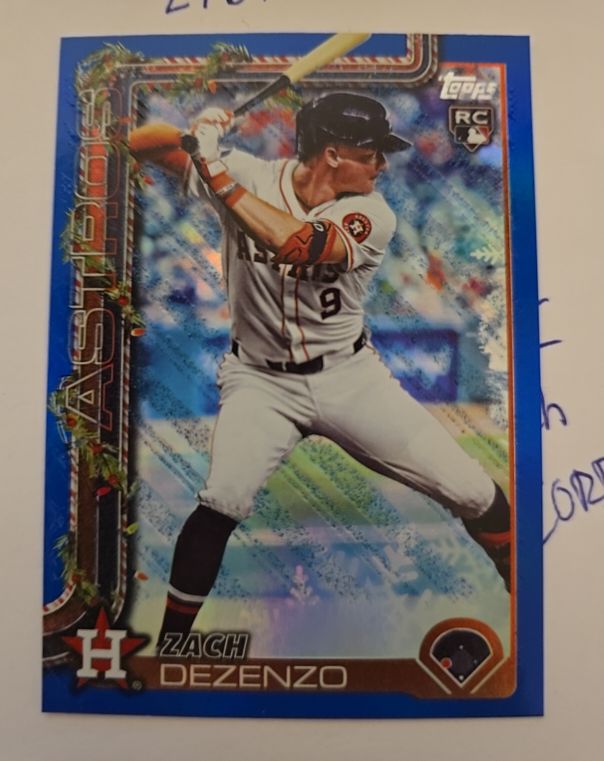 2025 Topps Holiday #H162 Zach Dezenzo — front