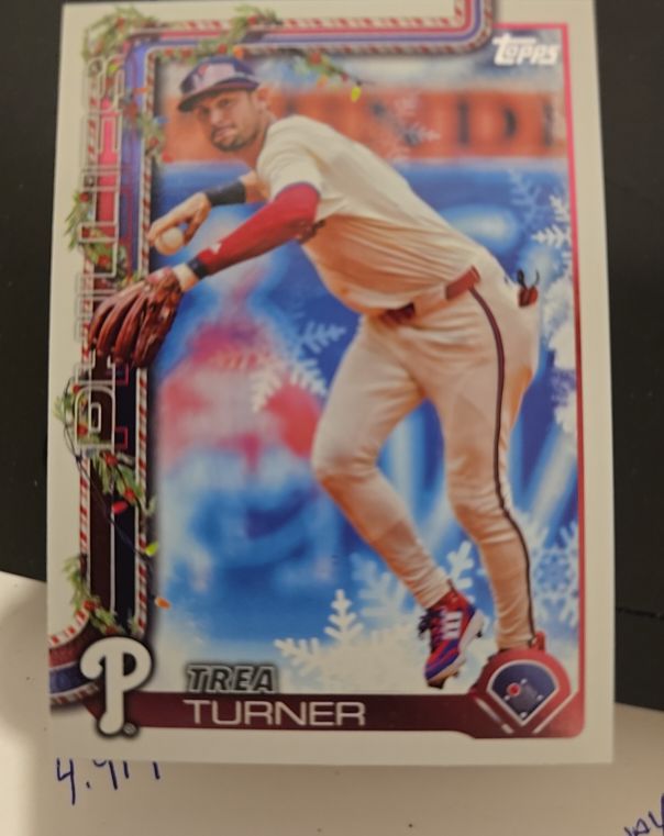 2025 Topps Holiday #H90 Trea Turner — front