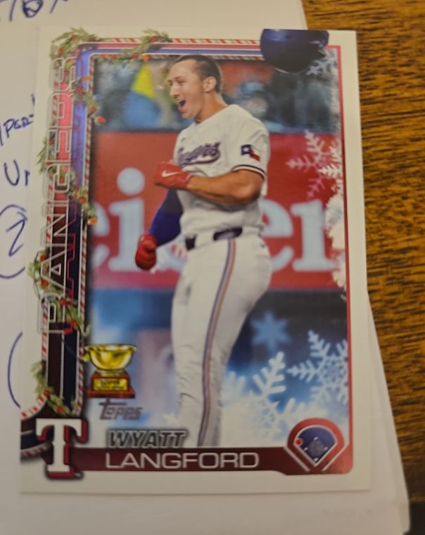 2025 Topps Holiday #H87 Wyatt Langford — front