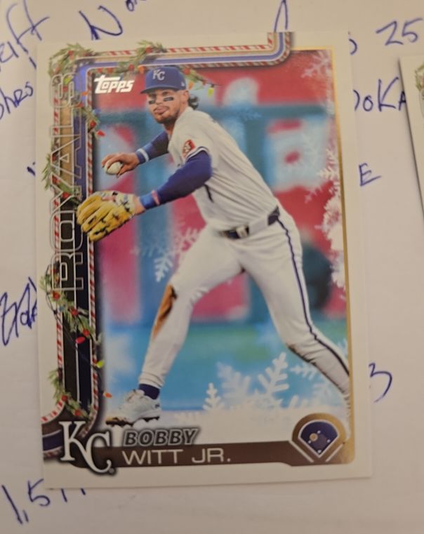 2025 Topps Holiday #H100 Bobby Witt Jr. — front