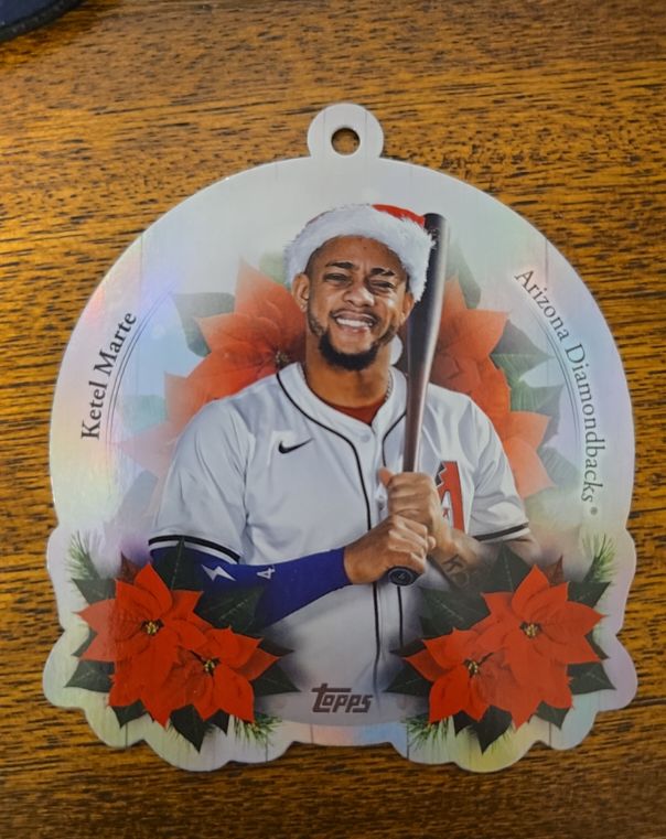 2025 Topps Holiday #OO-19 Ketel Marte Ornament — front