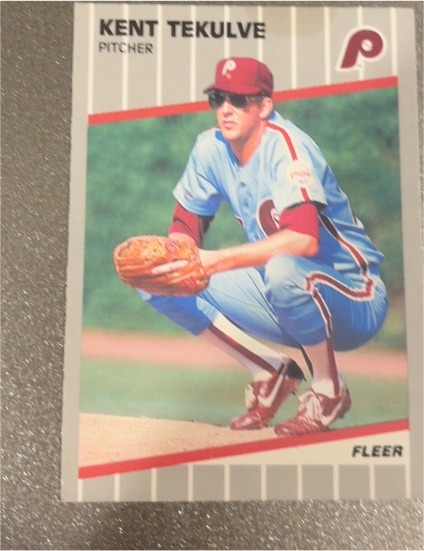 1989 Fleer #583 Kent Tekulve — front