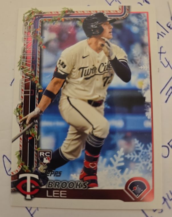 2025 Topps Holiday #H13 Brooks Lee — front