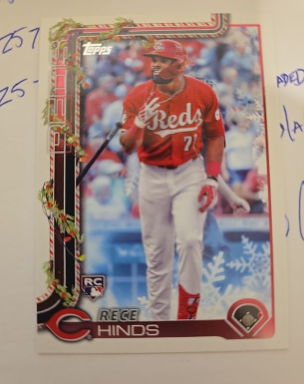 2025 Topps Holiday #H168 Rece Hinds — front