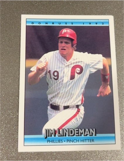 1992 Donruss #701 Jim Lindeman Philadelphia Phillies — front