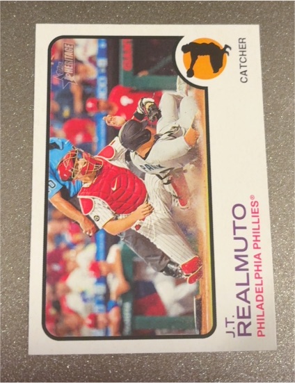 2022 Topps Heritage #124 J.T. Realmuto — front