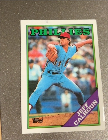 1988 Topps #38 Jeff Calhoun — front