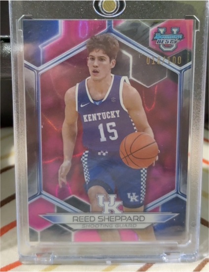 2023-24 Bowman University Best #42 Reed Sheppard Refractor — front
