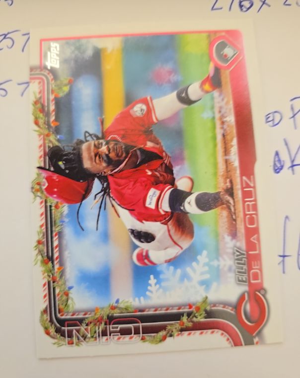 2025 Topps Holiday #H97 Elly De La Cruz — front