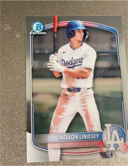 2025 Bowman Chrome #BCP-137 Kellon Lindsey — front