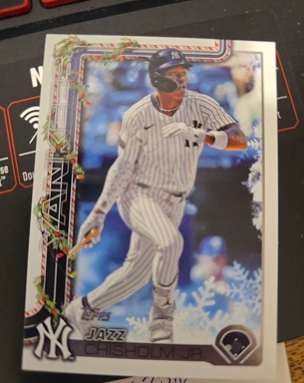 2025 Topps Holiday #H176 Jazz Chisholm Jr. — front