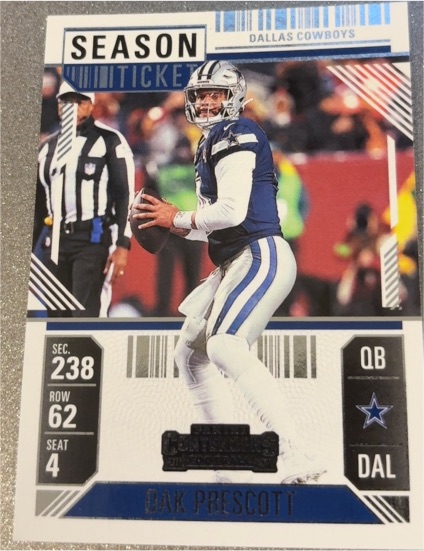 2024 Panini Contenders #25 Dak Prescott Season Ticket — front