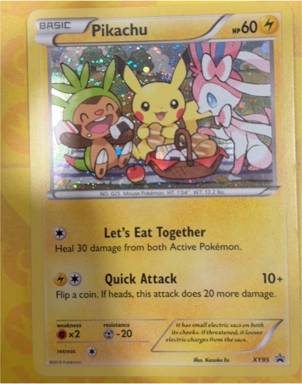 2016 Pokémon XY95 Pikachu — front