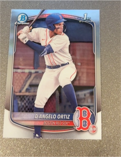 2025 Bowman Chrome Prospects #BCP-61 D'Angelo Ortiz — front