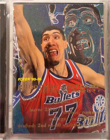 1995-96 Fleer #195 Gheorghe Muresan Washington Bullets — front
