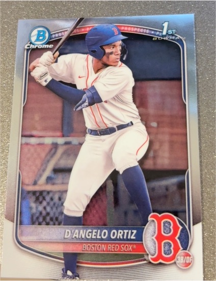 2025 Bowman Chrome Prospects #BCP-61 D'Angelo Ortiz — front