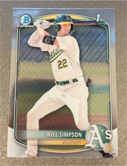 2025 Bowman Chrome Prospects #BCP-35 Will Simpson — front