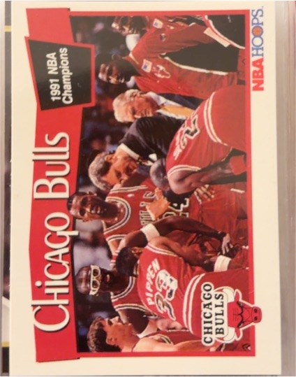 1991-92 NBA Hoops #277 Chicago Bulls Team — front