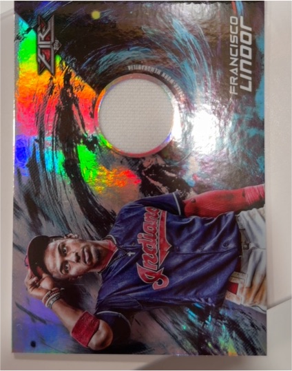 2018 Topps Fire Relics #FR-FL Francisco Lindor — front