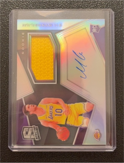 2018-19 Panini Spectra #117 Svi Mykhailiuk Rookie Patch Auto — front