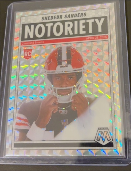 2025 Panini Mosaic #13 Shedeur Sanders Notoriety — front