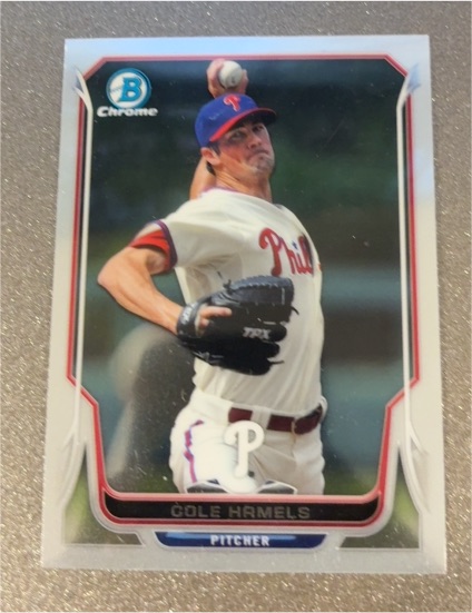 2014 Bowman Chrome #163 Cole Hamels — front