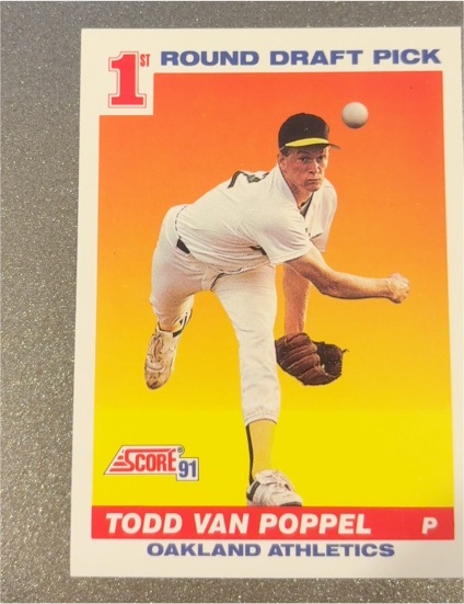 1991 Score #389 Todd Van Poppel — front