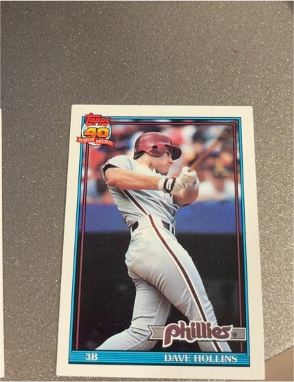 1991 Topps #364 Dave Hollins — front