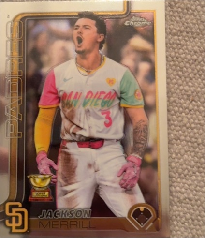 2025 Topps Chrome #125 Jackson Merrill — front