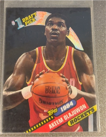 1993 Topps Archives #4 Hakeem Olajuwon 1984 #1 Draft Pick — front