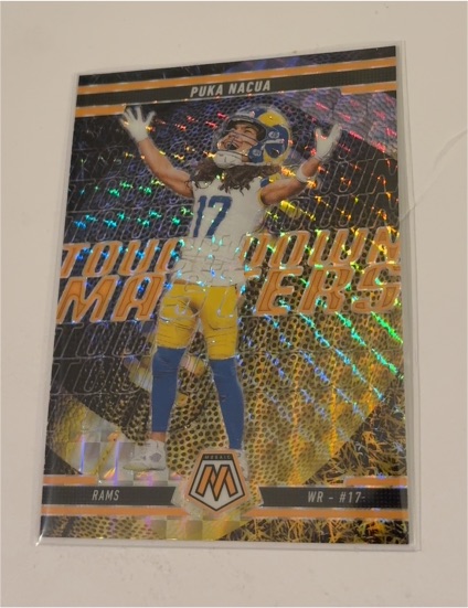 2025 Panini Mosaic Touchdown Masters #12 Puka Nacua — front