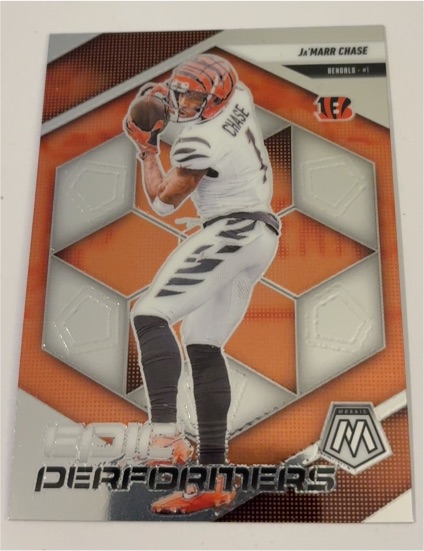 2025 Panini Mosaic Epic Performers #1 Ja'Marr Chase — front