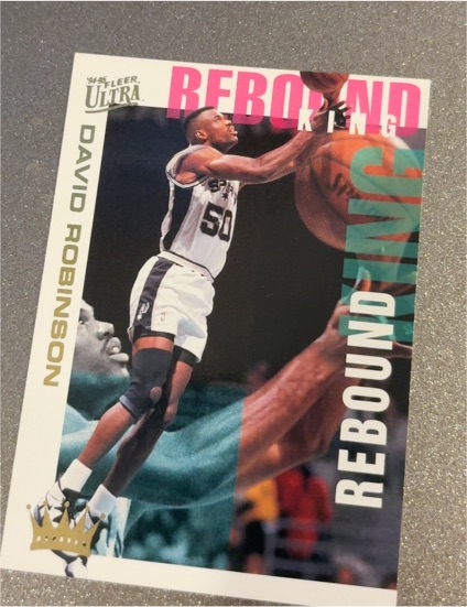 1994-95 Fleer Ultra #8 David Robinson Rebound King — front