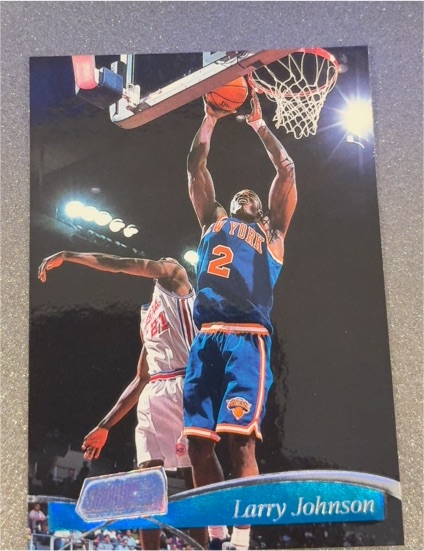 1997-98 Stadium Club #127 Larry Johnson — front