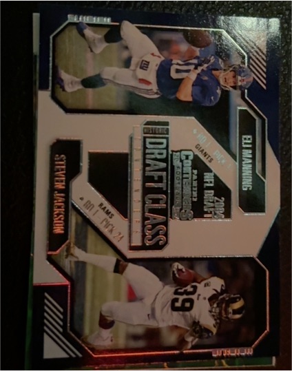 2024 Panini Contenders #21 Eli Manning / Steven Jackson Draft Class — front