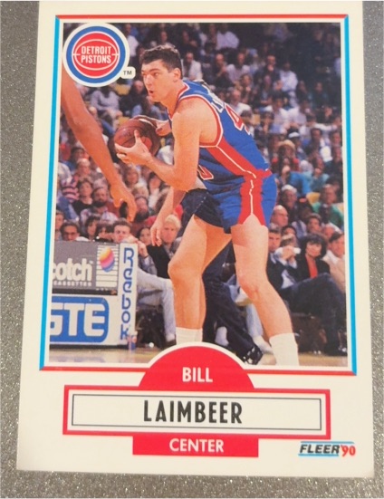 1990-91 Fleer #58 Bill Laimbeer — front