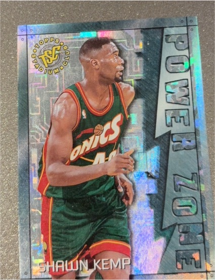 1995-96 Topps Stadium Club Power Zone #PZ9 Shawn Kemp — front