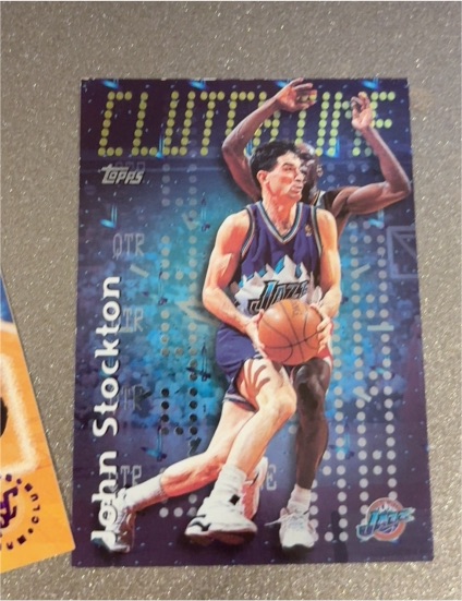 1997-98 Topps Clutch Time #CT15 John Stockton — front