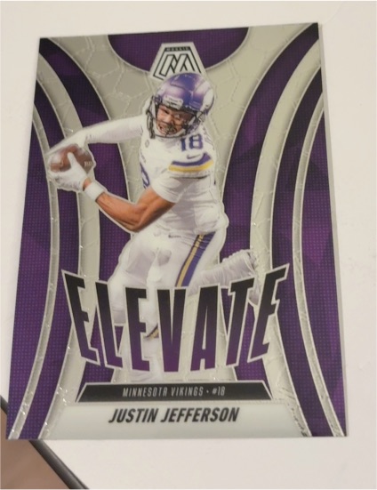 2025 Panini Mosaic Elevate #18 Justin Jefferson — front