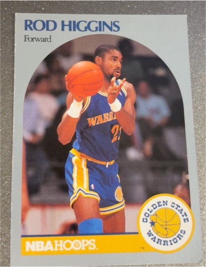 1990 Hoops #114 Rod Higgins — front