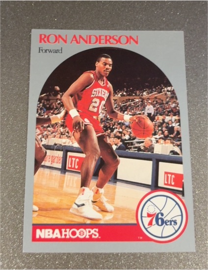 1990 NBA Hoops #224 Ron Anderson — front