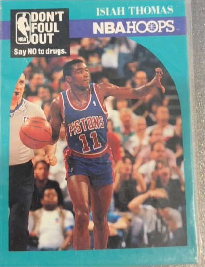1990 Hoops #389 Isiah Thomas — front