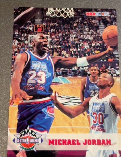 1993-94 Hoops #257 Michael Jordan All-Star Chicago Bulls — front