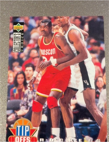 1994-95 Upper Deck Collector's Choice Tip Offs #175 Hakeem Olajuwon — front