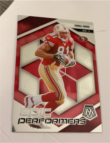 2025 Panini Mosaic #18 Terrell Owens Epic Performers — front