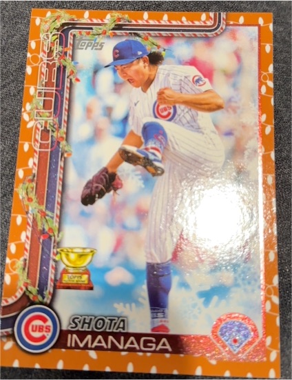 2025 Topps Holiday #H123 Shota Imanaga — front
