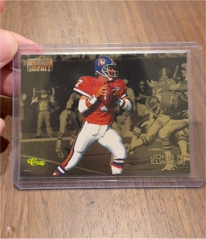 1995 Pro Line Impact #I-6 John Elway — front