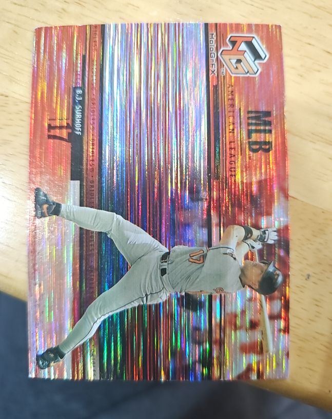 2000 Upper Deck HoloGrFX #54 B.J. Surhoff — front